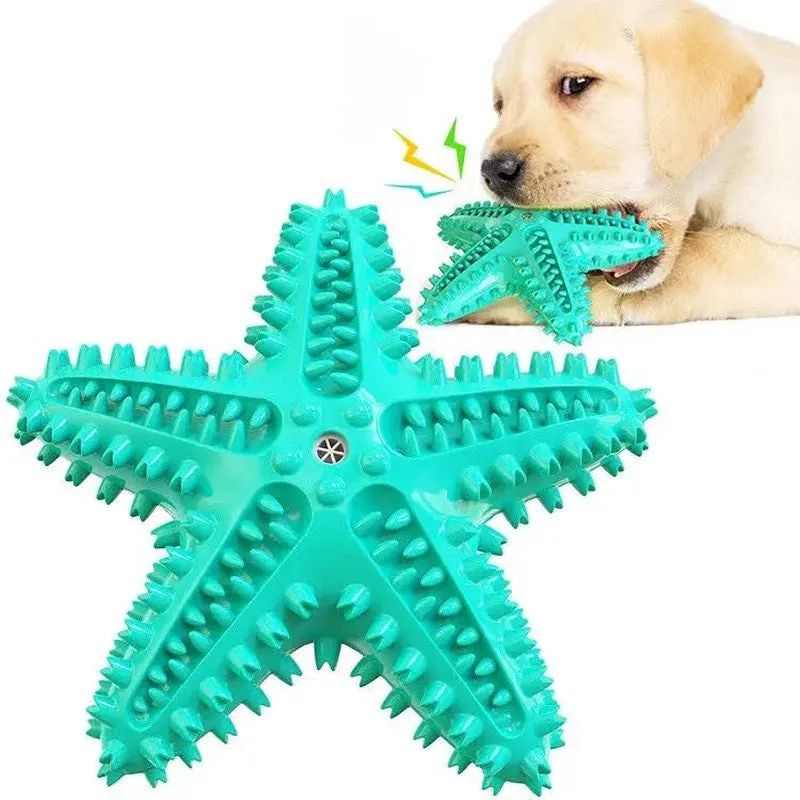 3-Pack Squeaky Toothbrush & Rope Ball Dog Toys