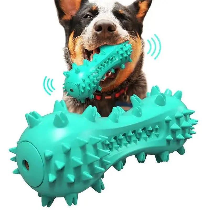 3-Pack Squeaky Toothbrush & Rope Ball Dog Toys