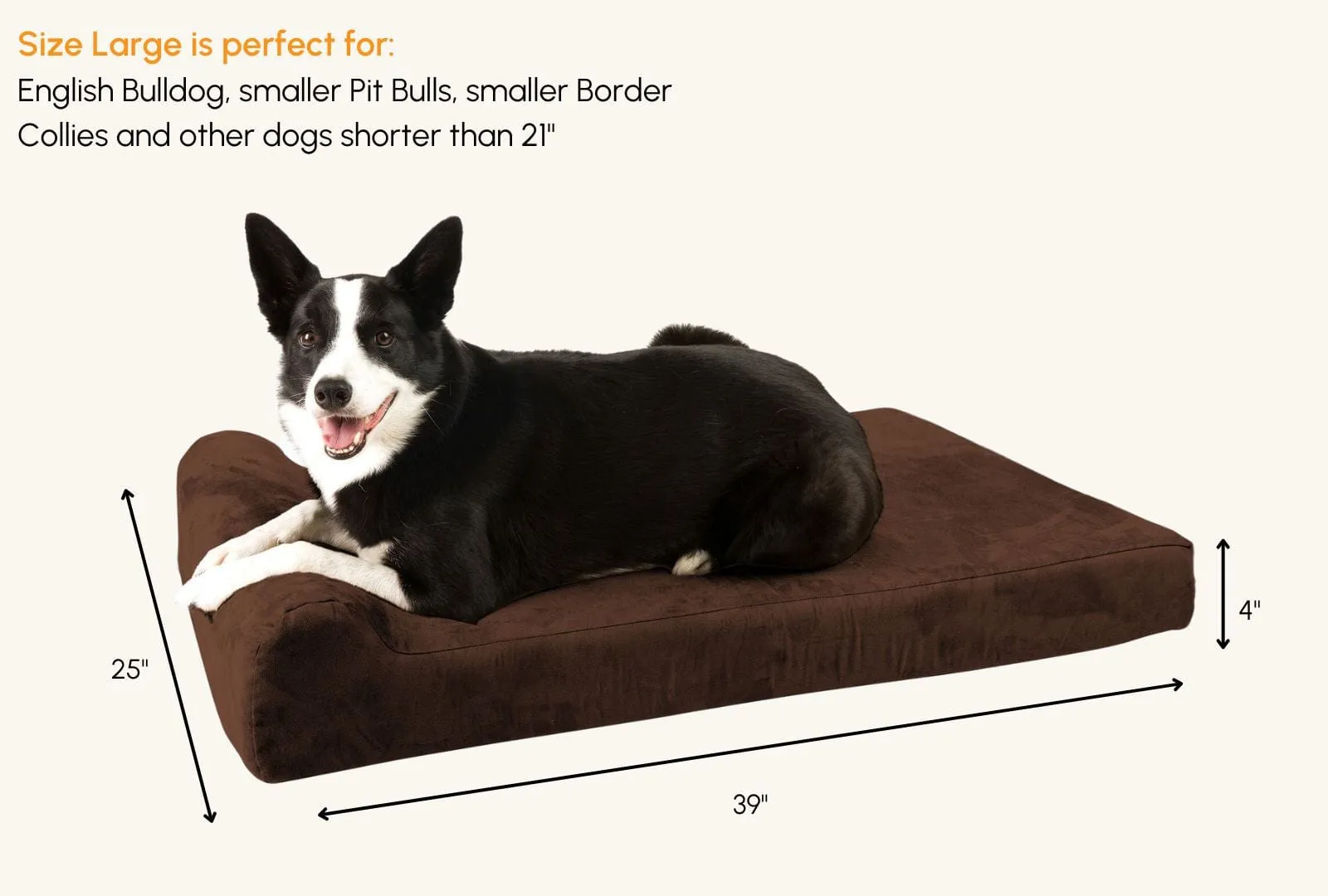 4" Orthopedic Headrest Bed