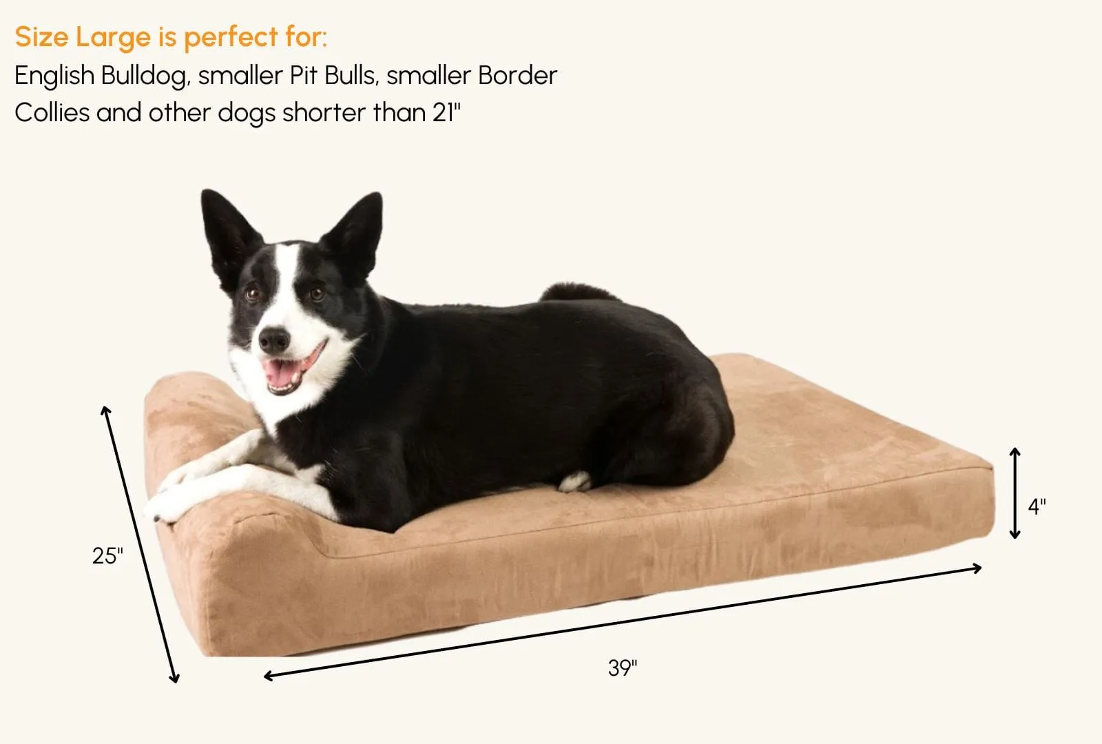 4" Orthopedic Headrest Bed