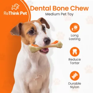 Bacon Scented Dental Bone Chew Toy – Small