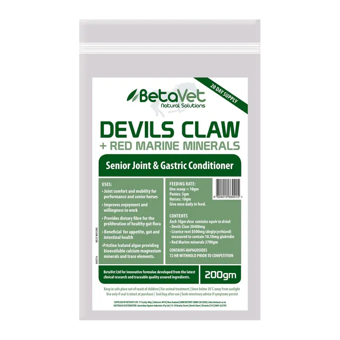 Betavet DEVILS CLAW   RED MARINE MINERALS
