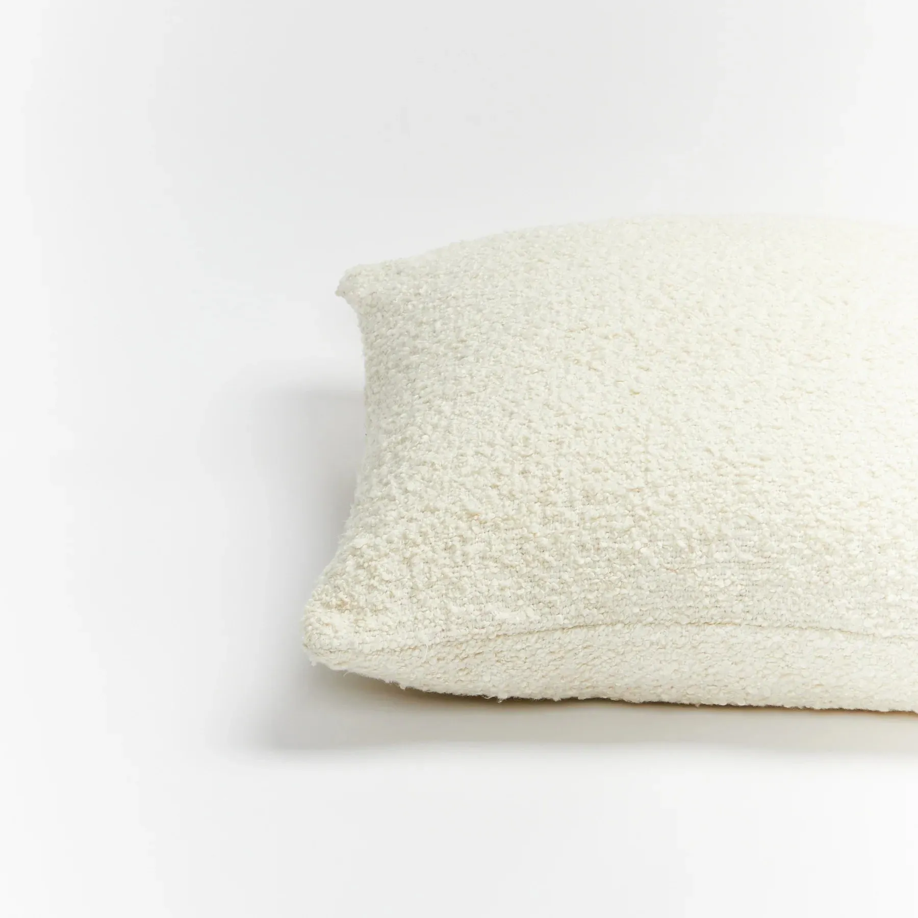 Bonnie & Neil Boucle White Cushion 60cm