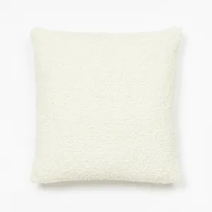 Bonnie & Neil Boucle White Cushion 60cm