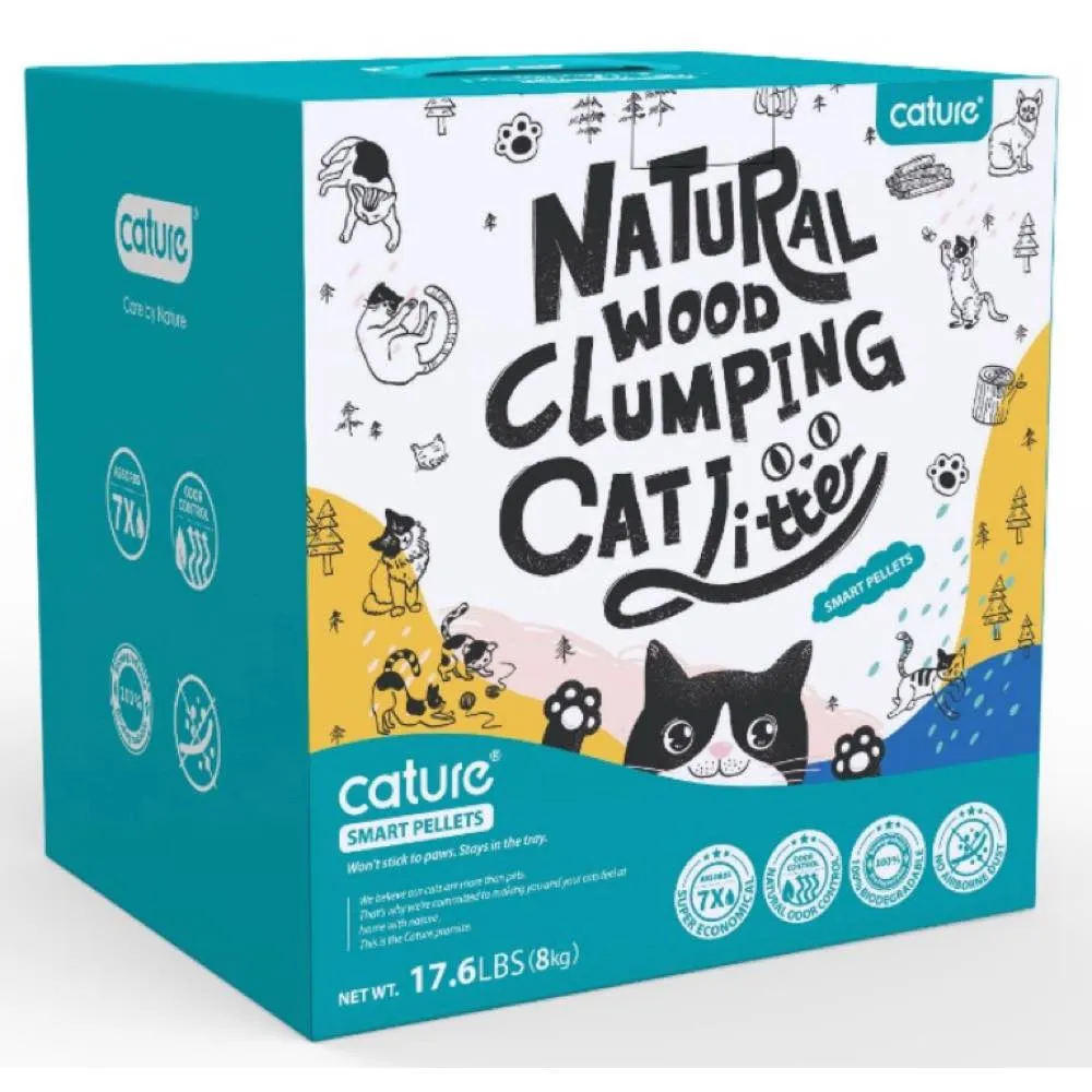Cature Smart Pellets Natural Wood Clumping Cat Litter