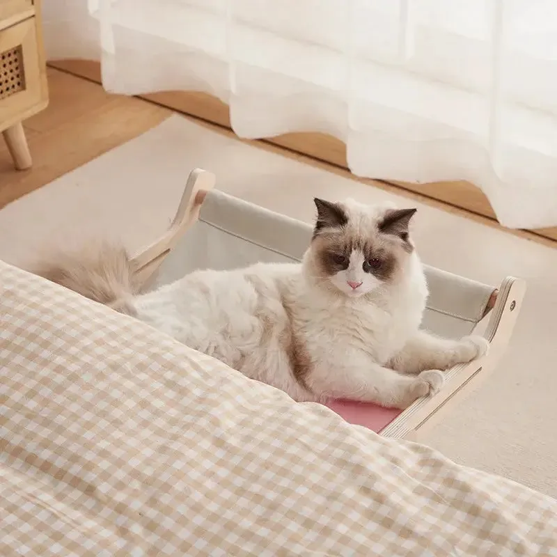 Comfort Cat Window Hammock - Wooden & Washable