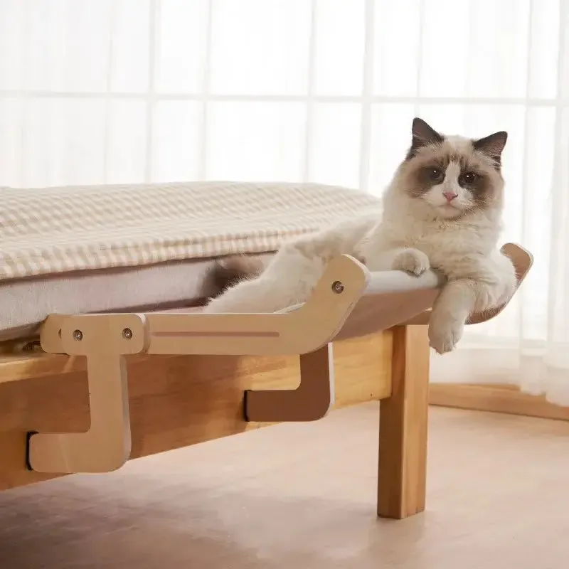 Comfort Cat Window Hammock - Wooden & Washable
