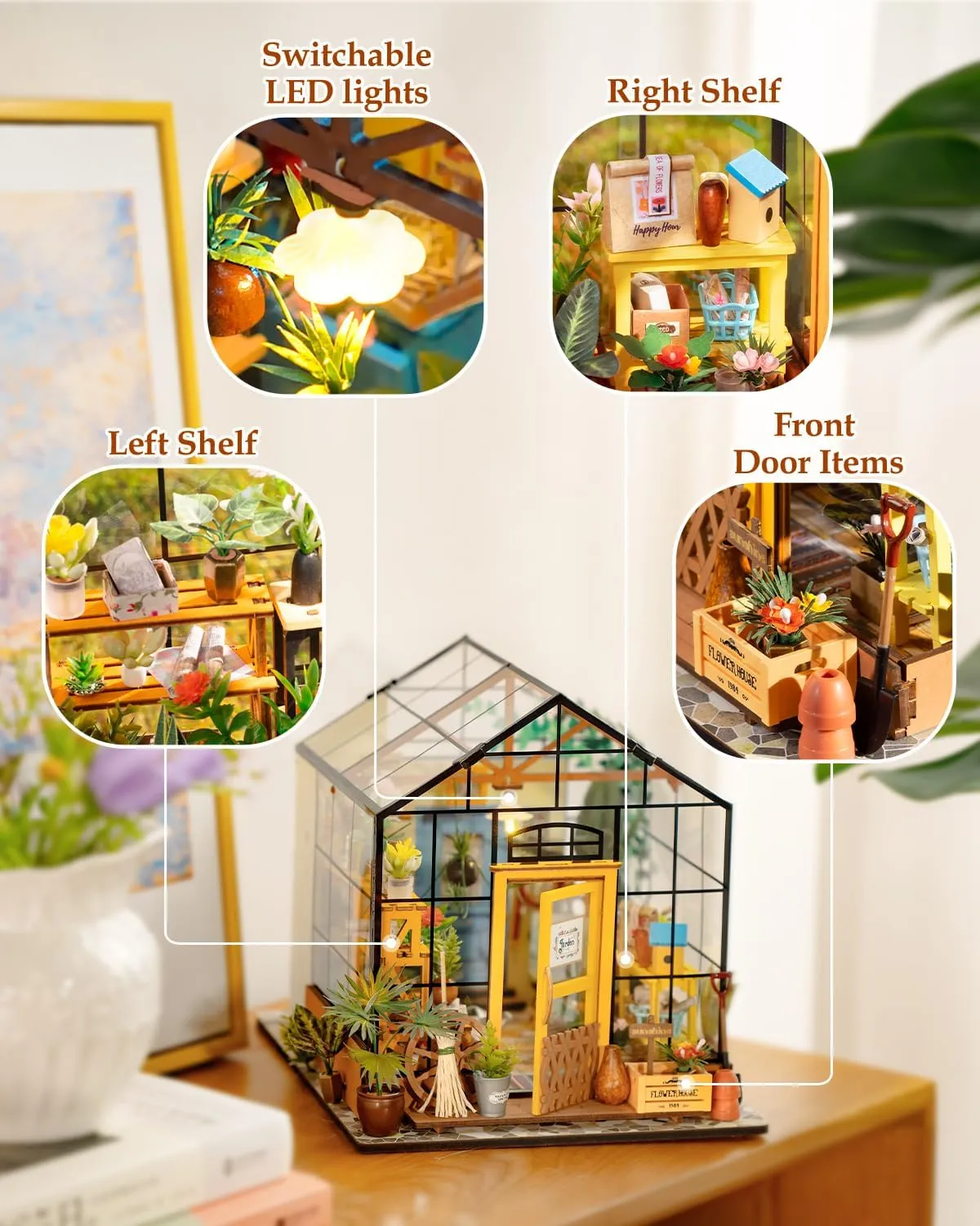 Elegant Garden Flower House DIY