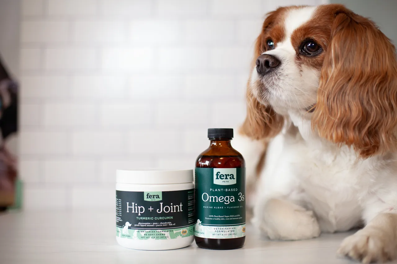 Fera Pet Organics Dog and Cat Supplement, Hip   Joint Support for Dogs