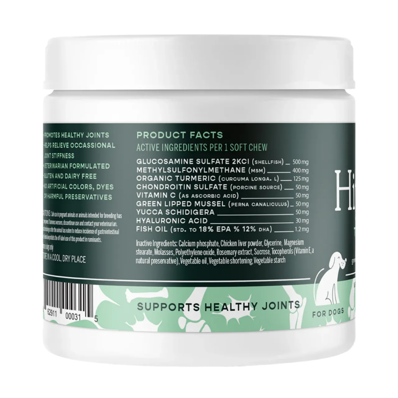 Fera Pet Organics Dog and Cat Supplement, Hip   Joint Support for Dogs