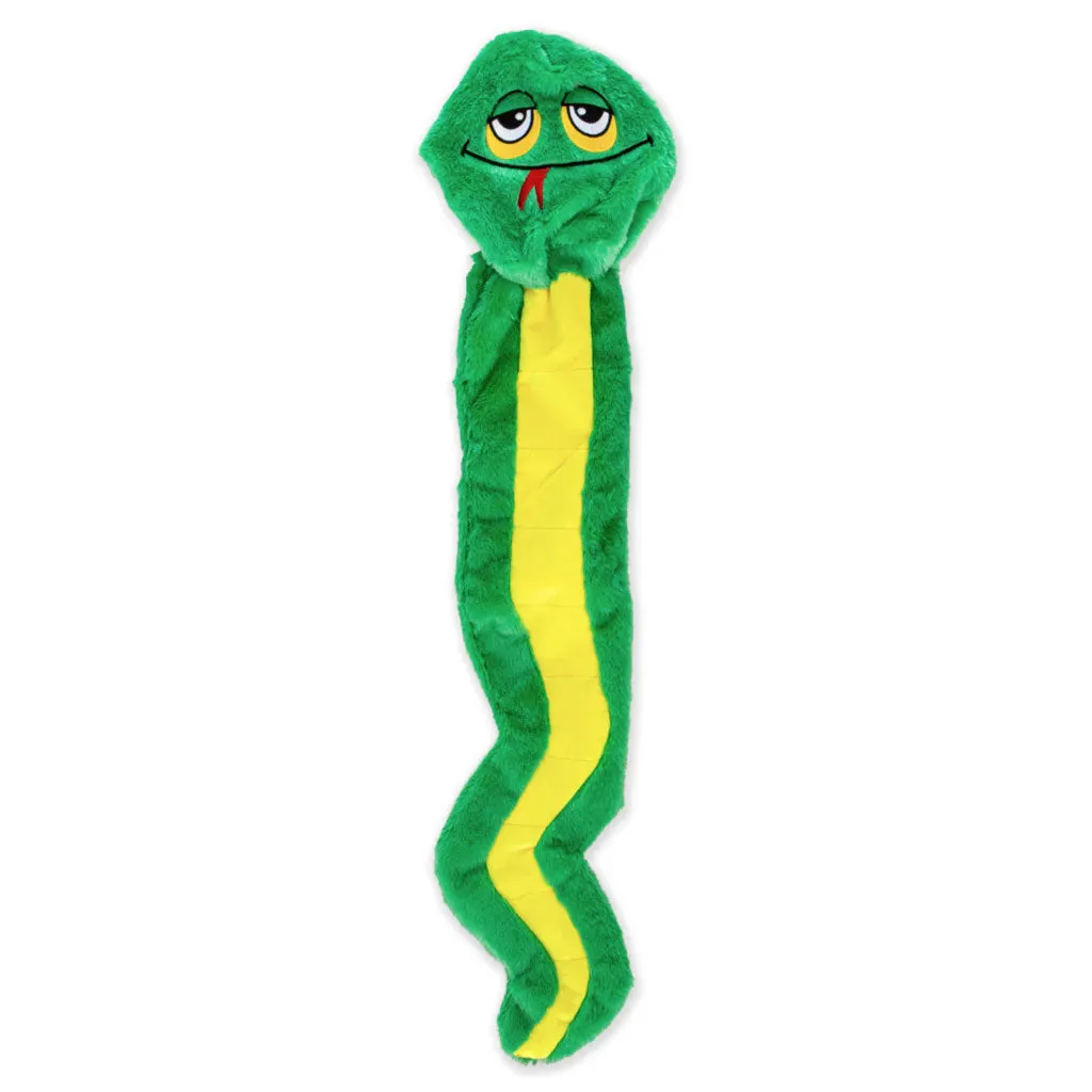 GURU Hide-A-Tail Snake Plush Puzzle Dog Toy, Green