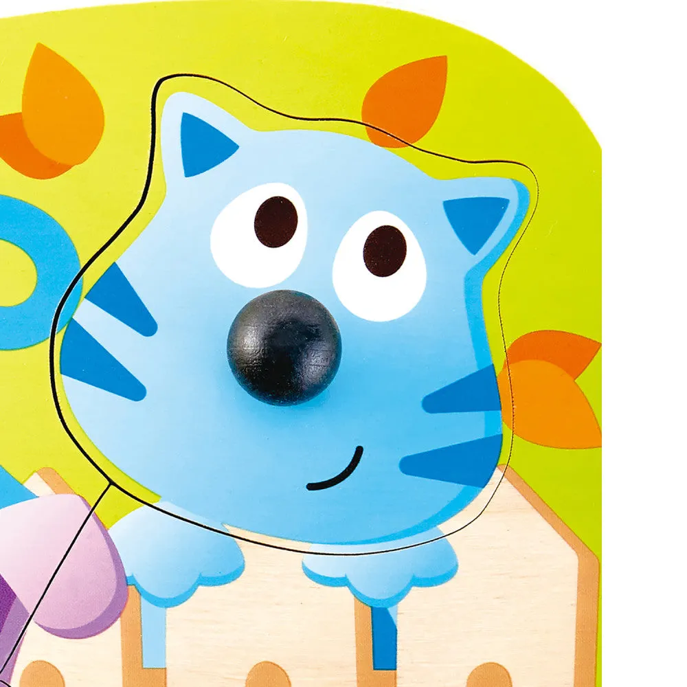Hape Big Nose Pet Puzzle - 4 Piece Wooden Puzzle Toy