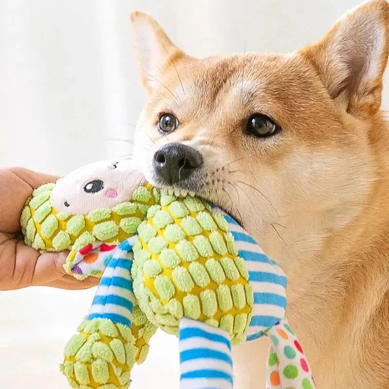 Interactive Animal Puzzle Squeaky Chew Toy for Dogs & Cats