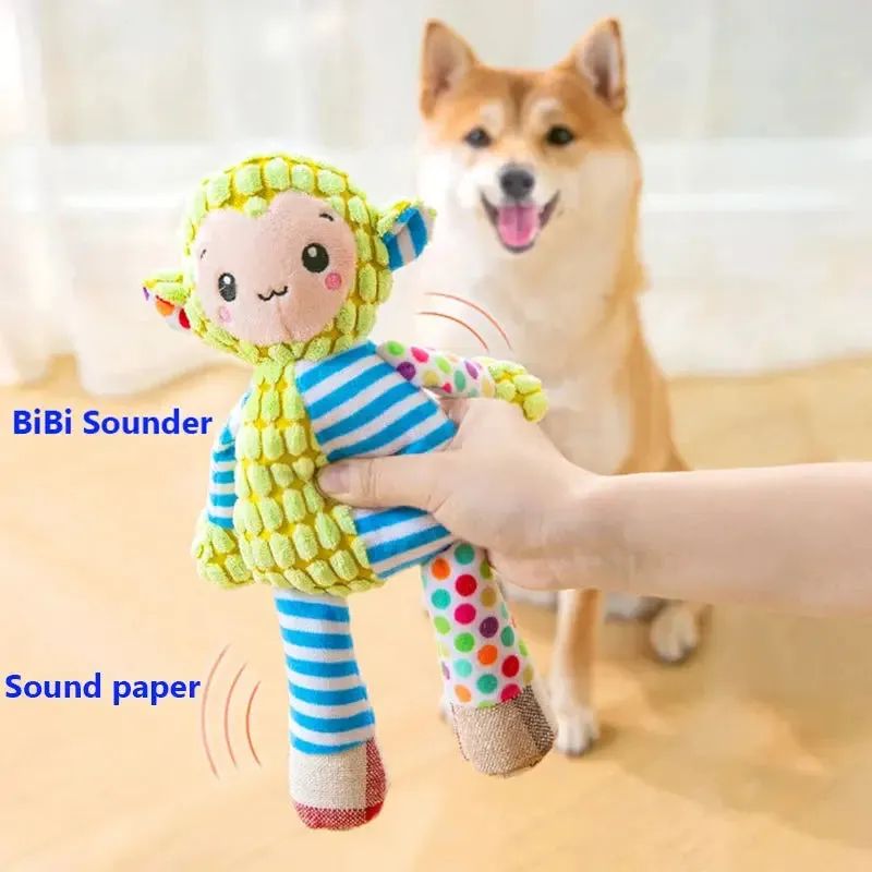 Interactive Animal Puzzle Squeaky Chew Toy for Dogs & Cats