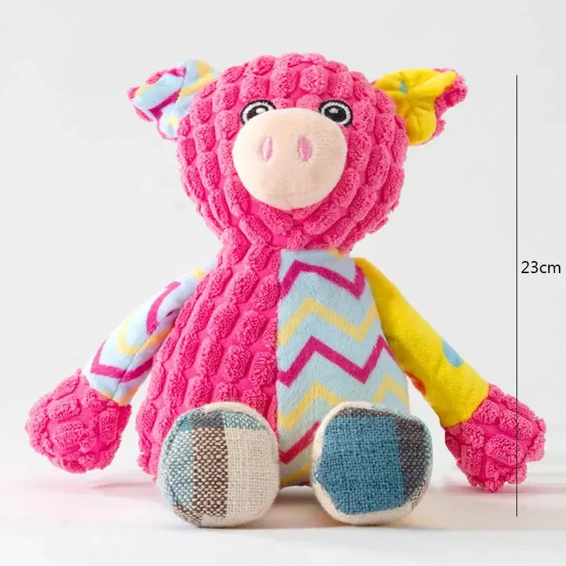 Interactive Animal Puzzle Squeaky Chew Toy for Dogs & Cats