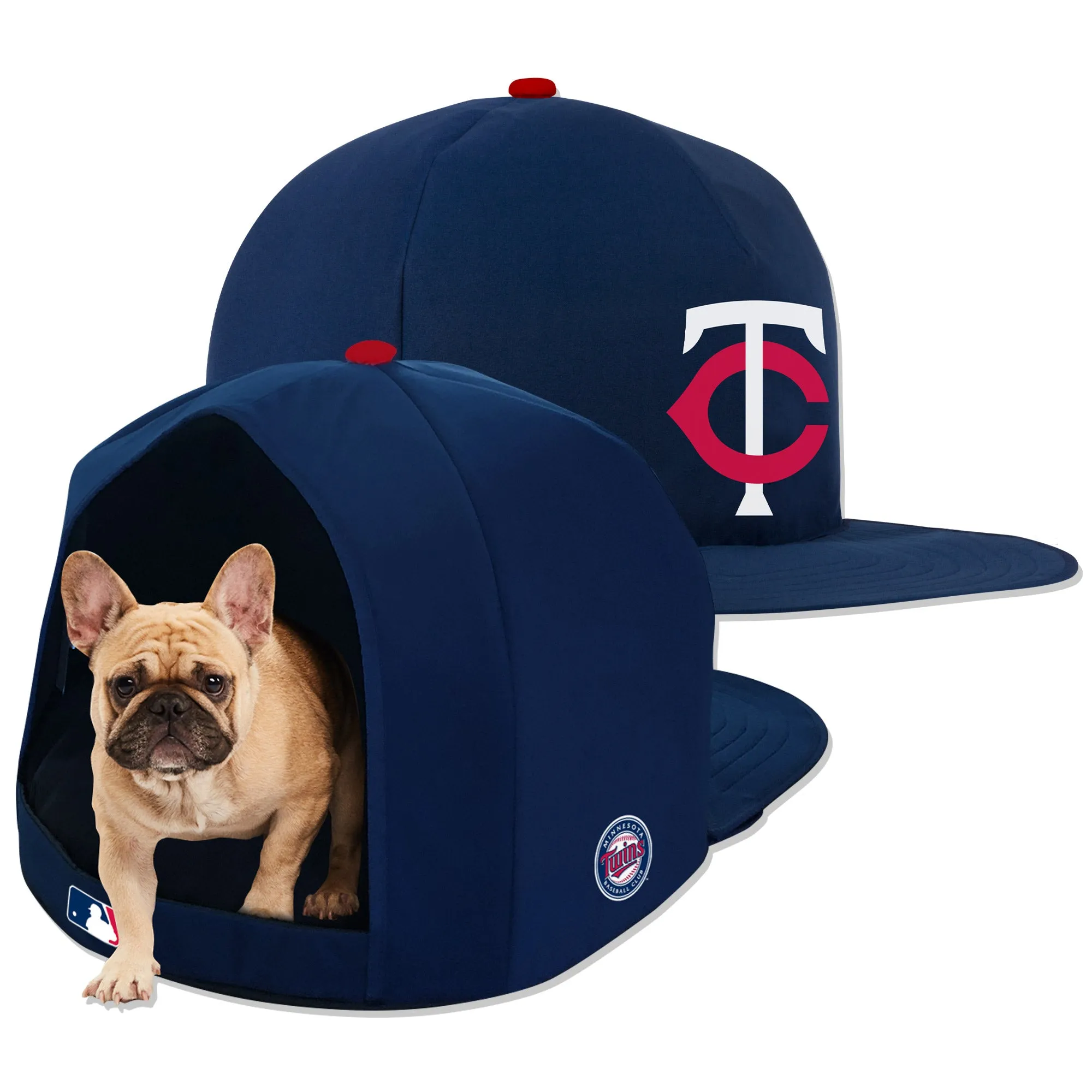 MINNESOTA TWINS NAP CAP PLUSH DOG BED