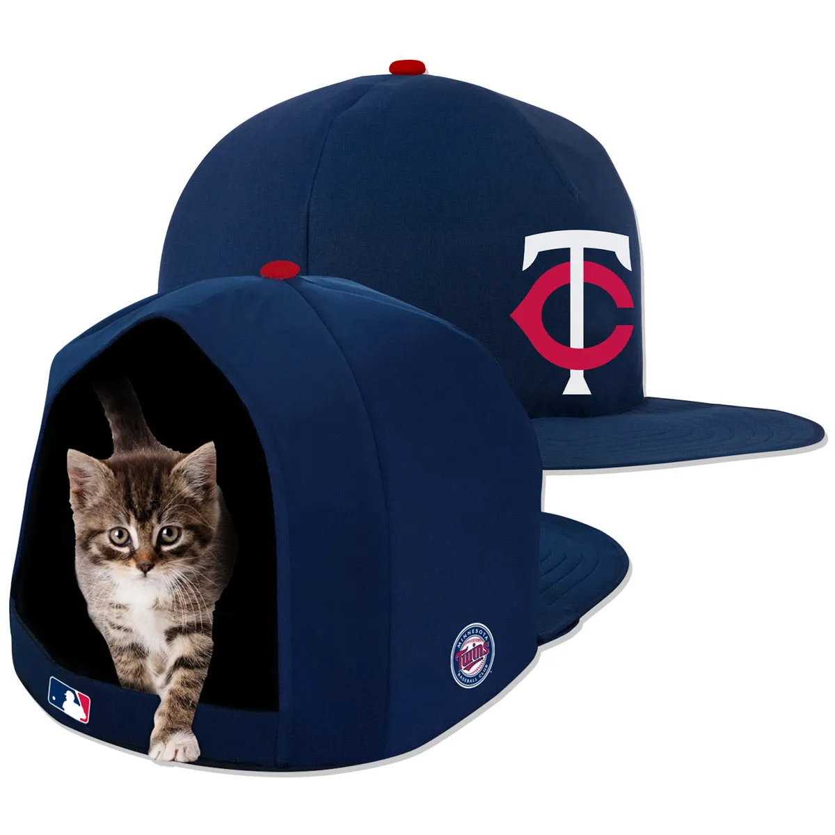 MINNESOTA TWINS NAP CAP PLUSH DOG BED