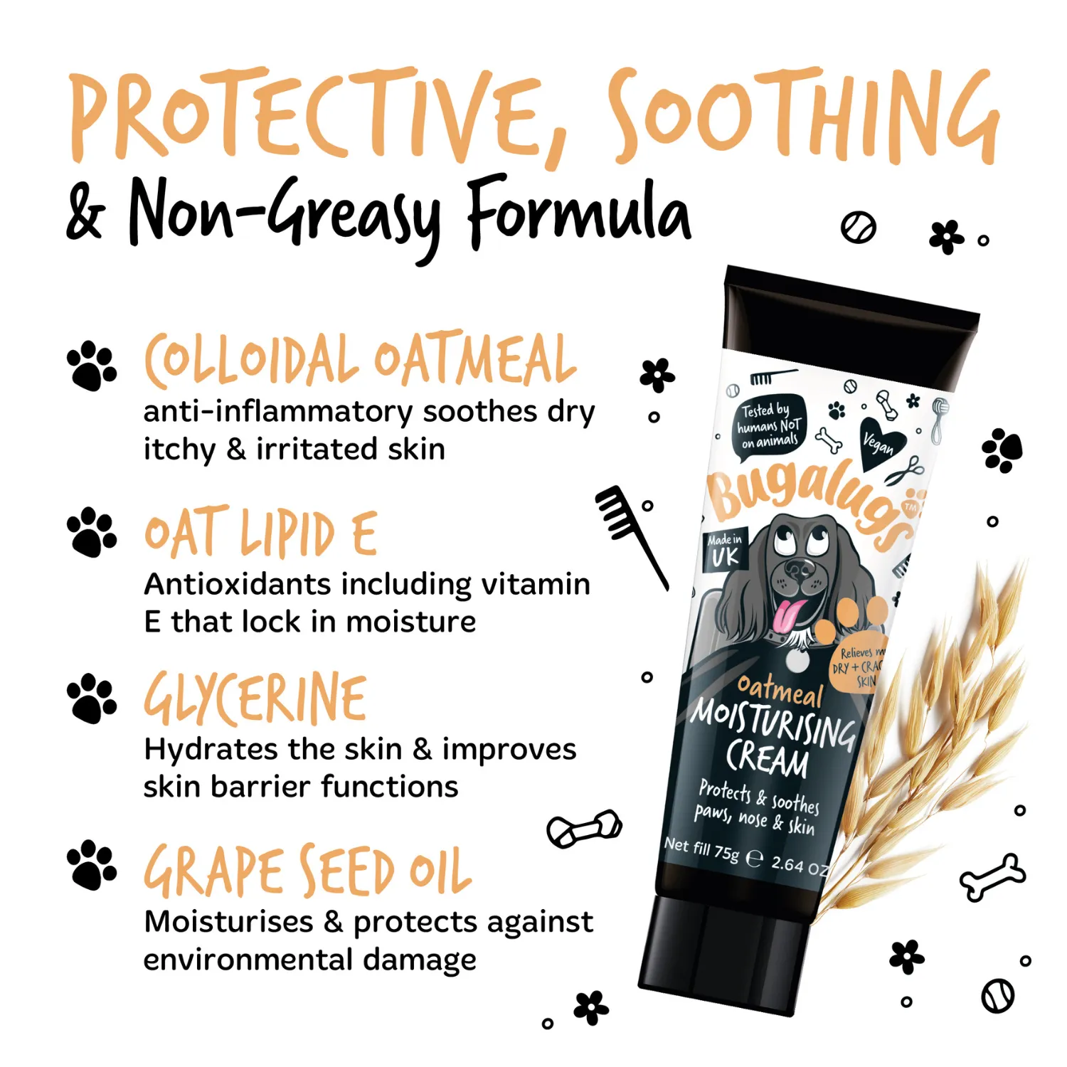 Oatmeal Moisturising Cream for Dogs