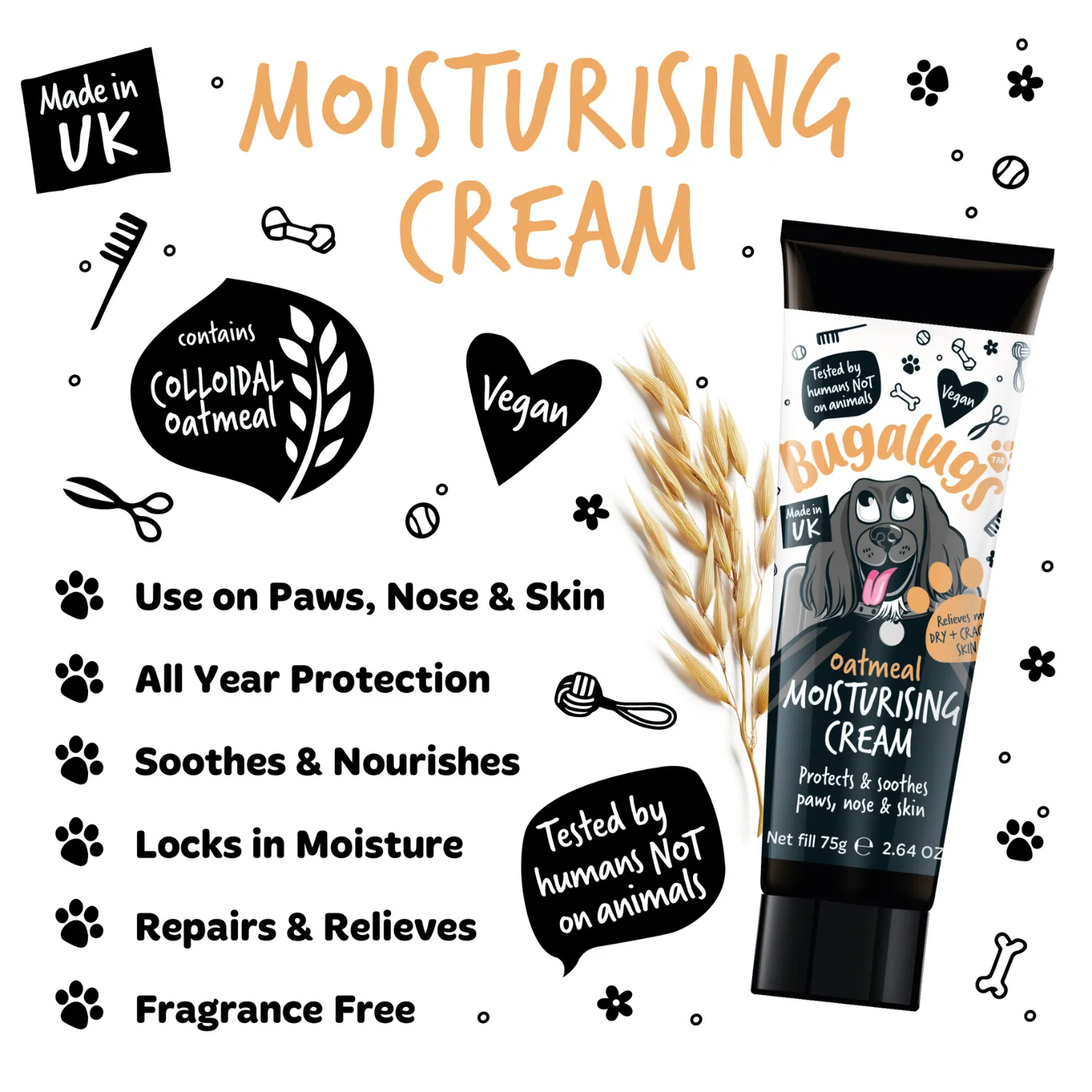 Oatmeal Moisturising Cream for Dogs