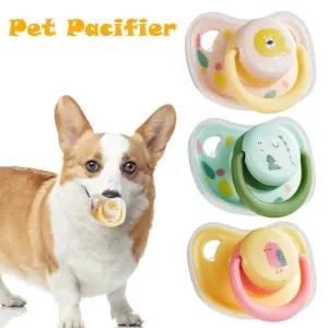 Pet Calming Pacifier Toy – Soft Silicone, Chew-Resistant & Durable