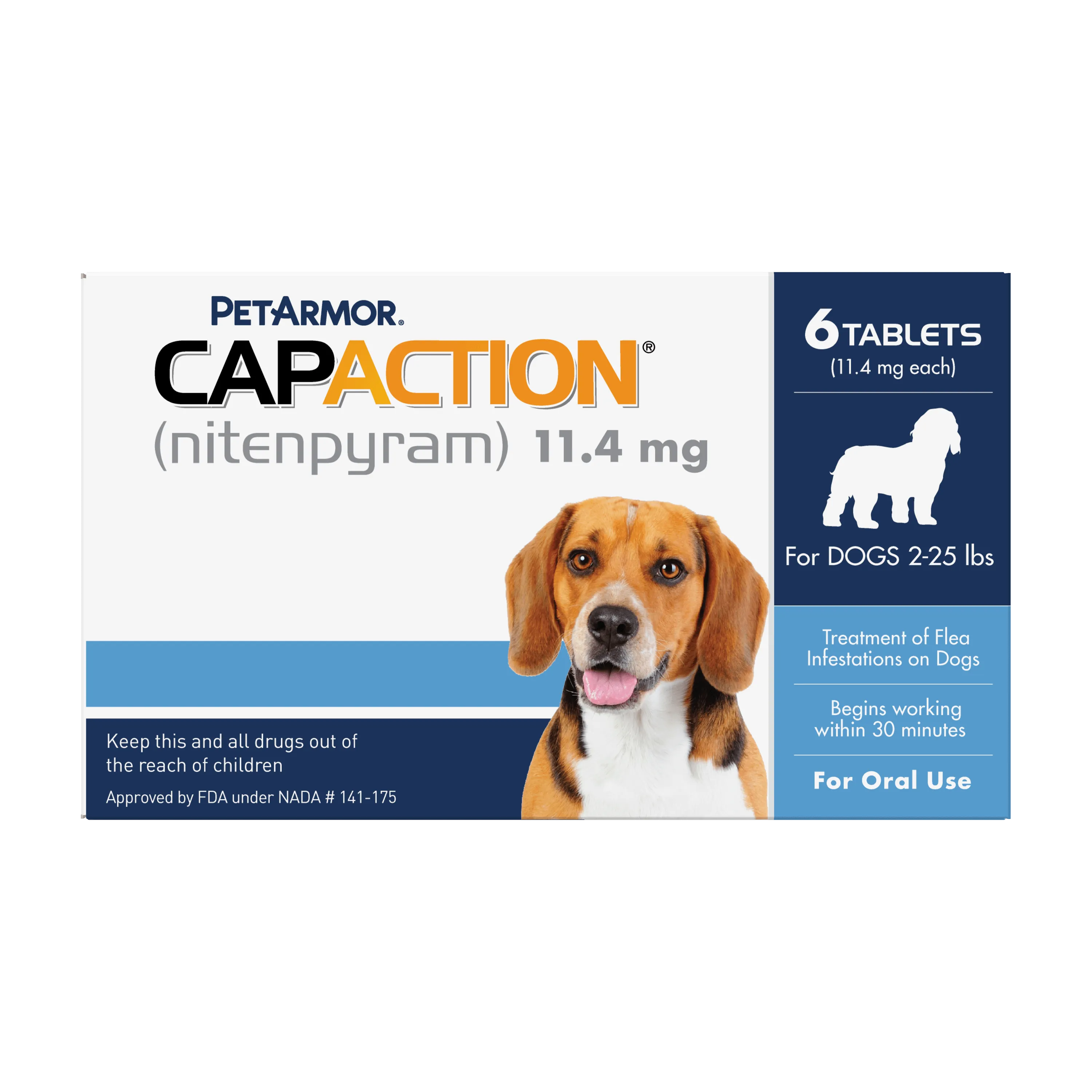Petarmor Capaction Fast-Acting Oral Flea Treatment for Medium & Large Dogs