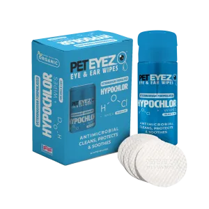 PETEYEZ - Eye and Ear Wipe W/ Hypochlor (For Dogs & Cats)