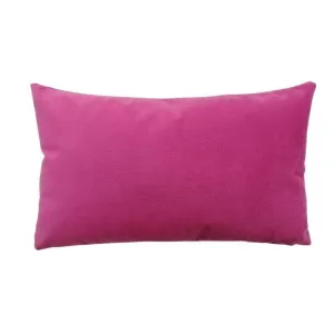 Plush Velvet Cushion Cover 50x30cm in peony