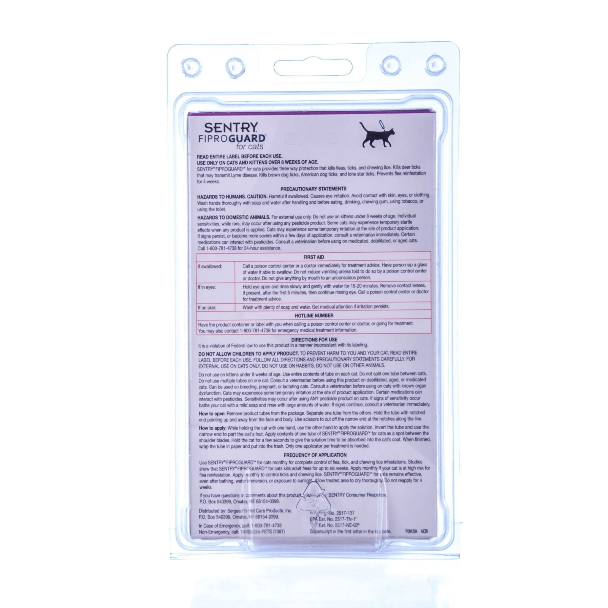 Sentry FiproGuard for Cats