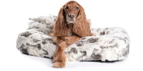 Spring Faux Fur Dog Bed