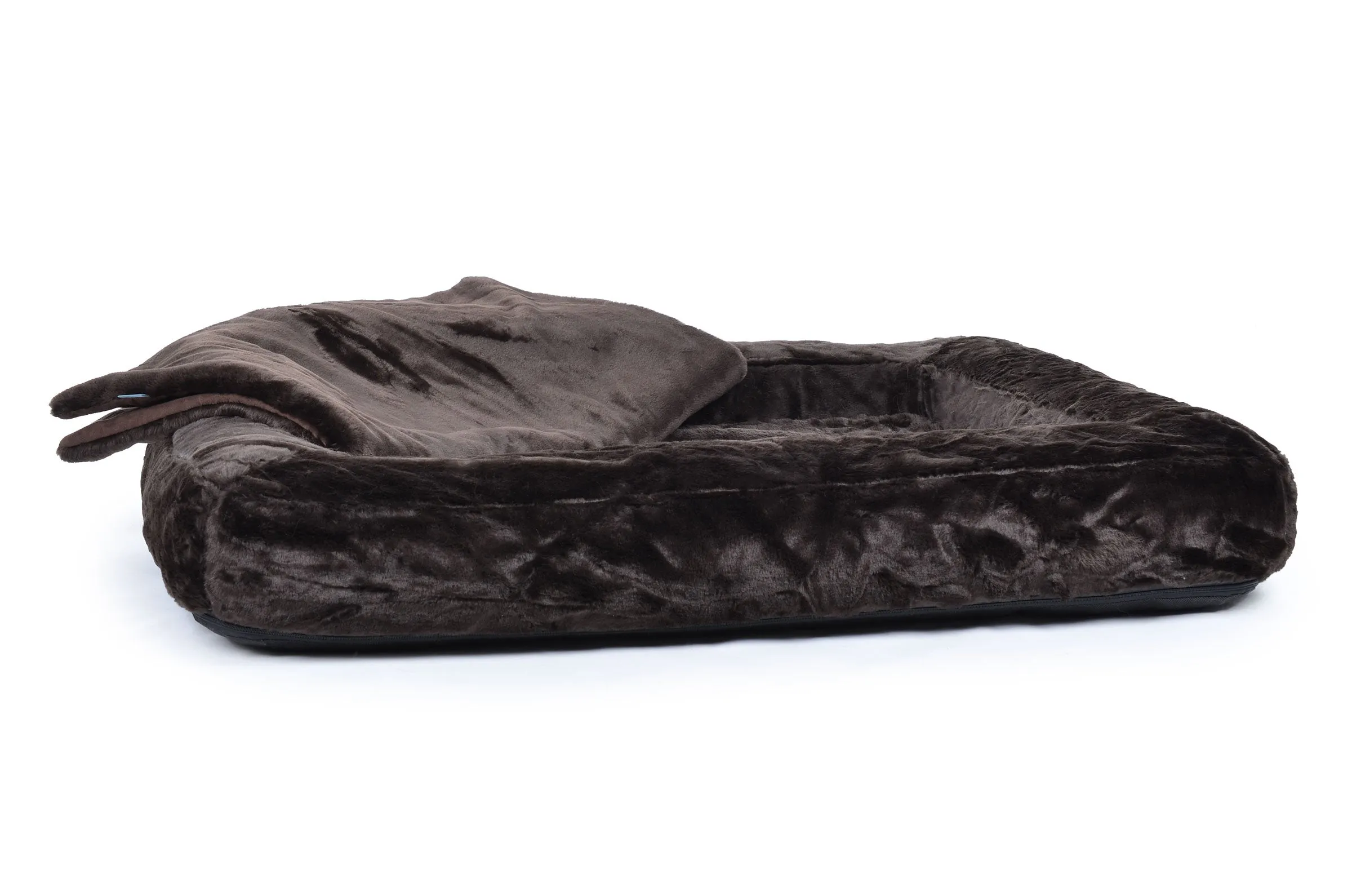Spring Faux Fur Dog Bed