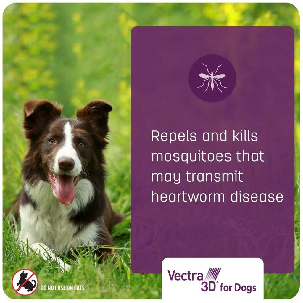 Vectra 3D Flea and Tick Spot Treatment for Dogs & Puppies, 5-10 lbs