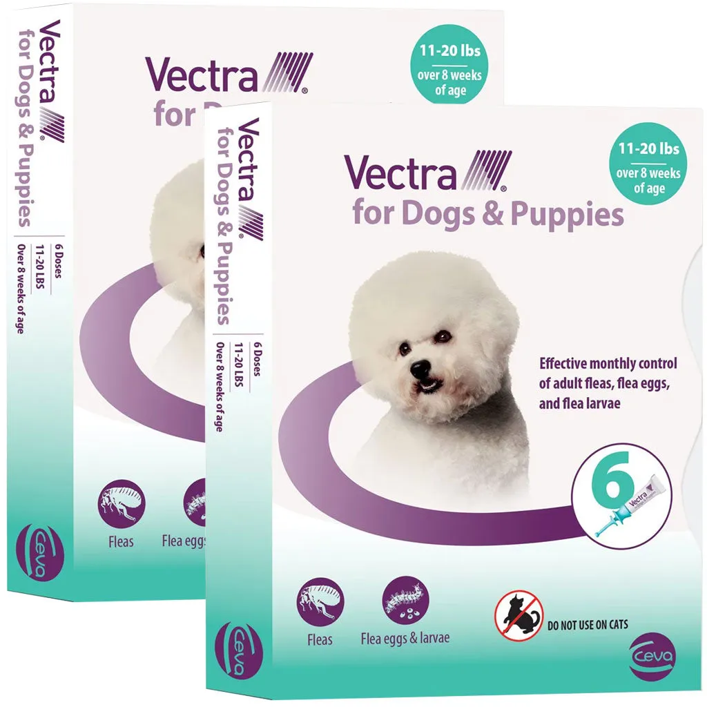 Vectra Flea and Tick Spot Treatment for Small Dogs & Puppies, 11-20 lbs