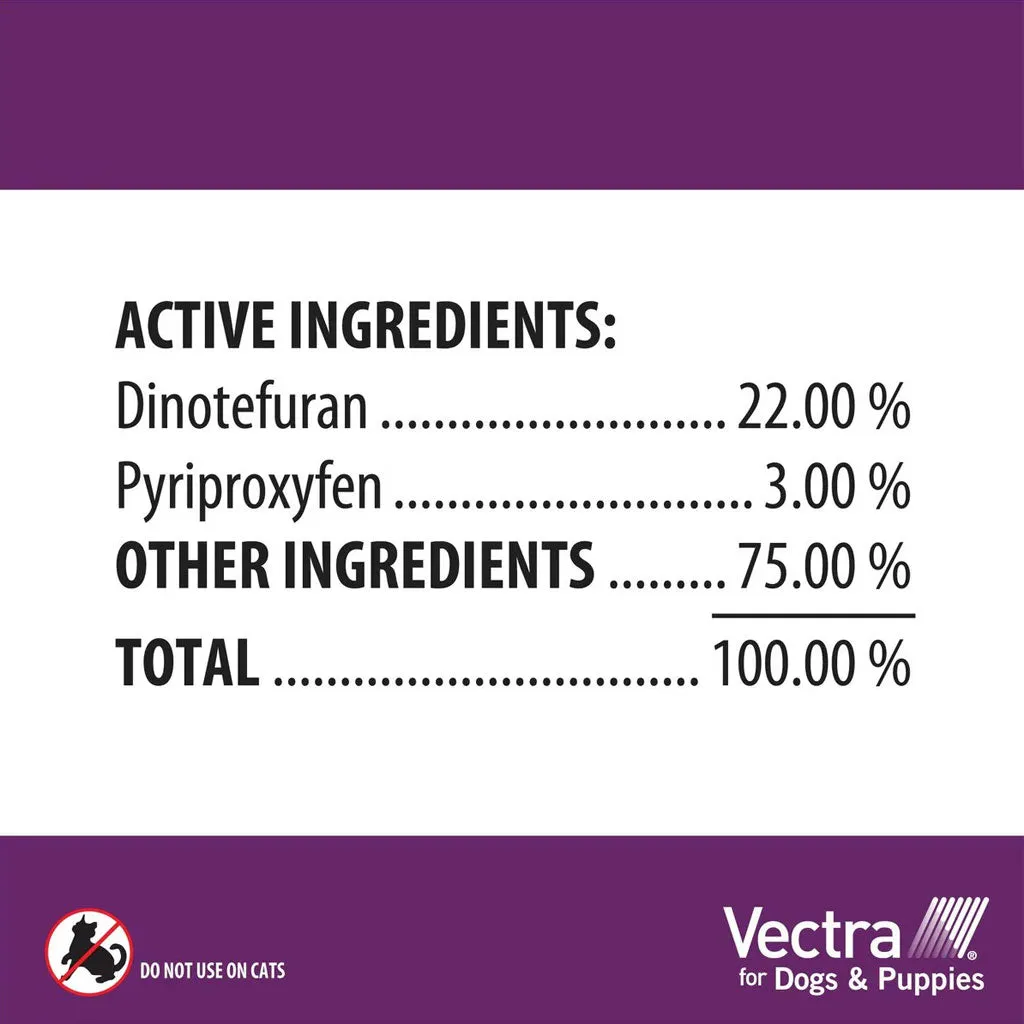Vectra Flea and Tick Spot Treatment for Small Dogs & Puppies, 11-20 lbs
