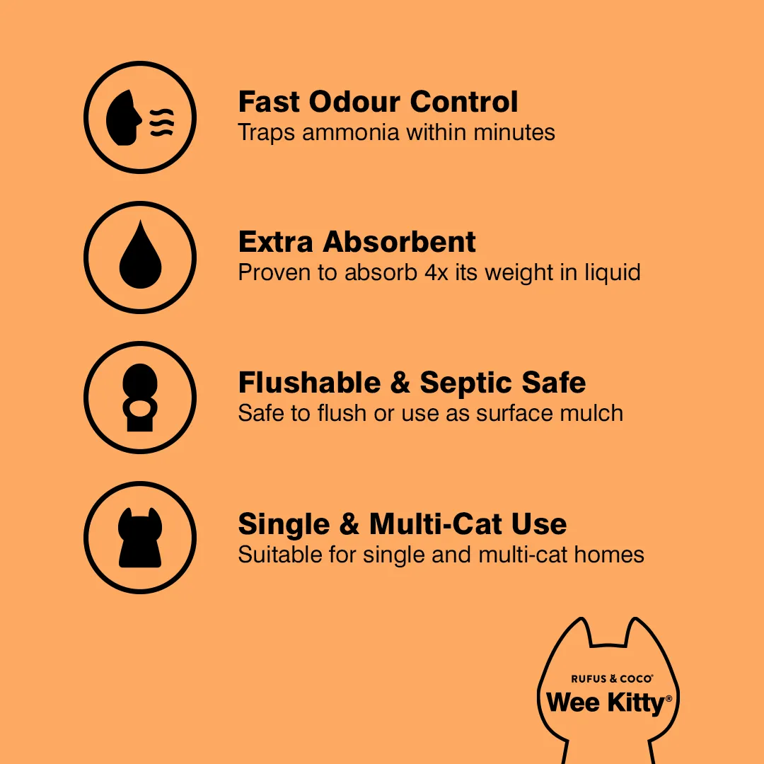 Wee Kitty Natural Clumping Corn Litter 9kg