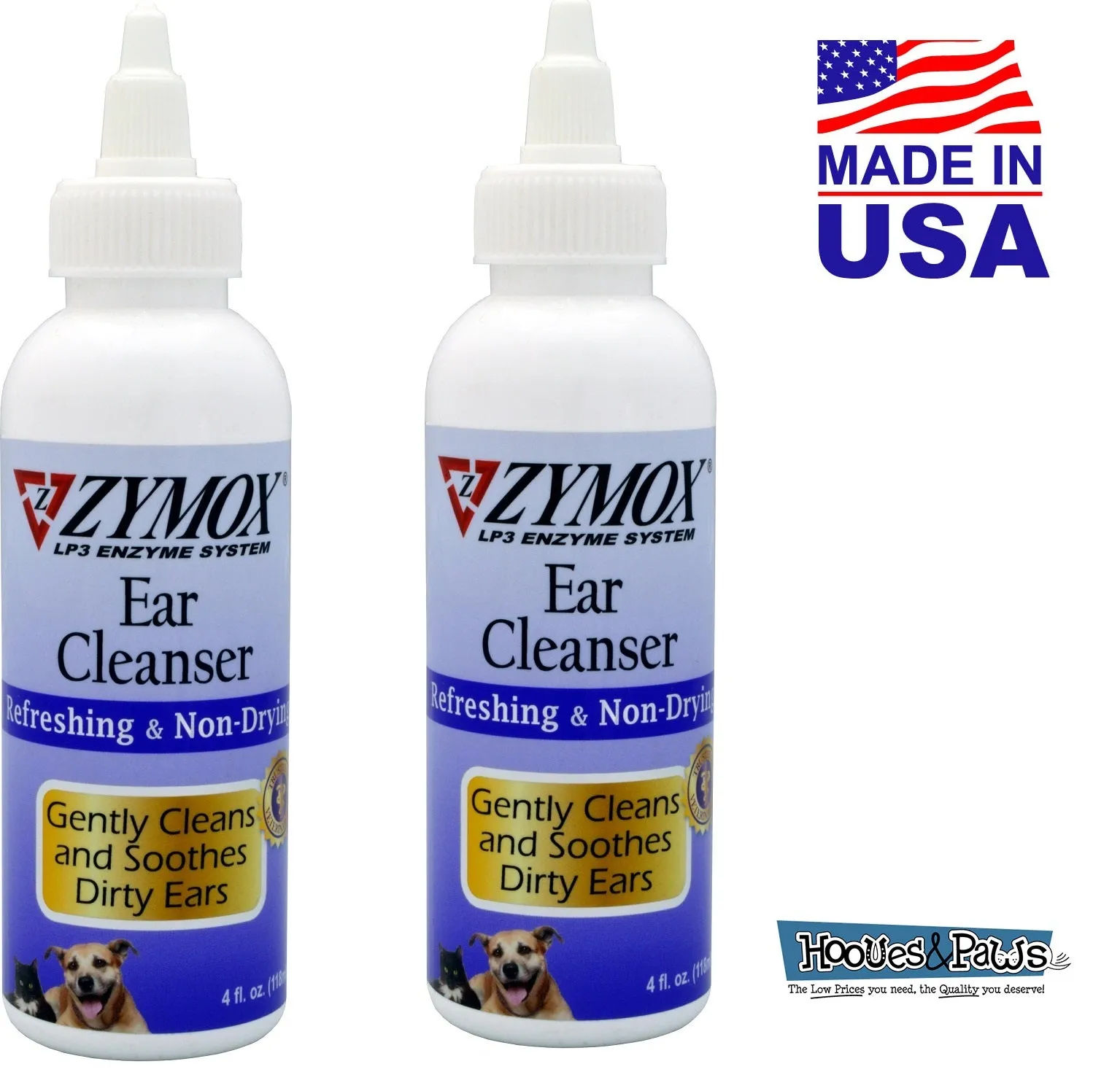 Zymox Ear Cleanser Pet Dog Cleansing Treatment Non Toxic Bio-Active Enzymes 4 oz
