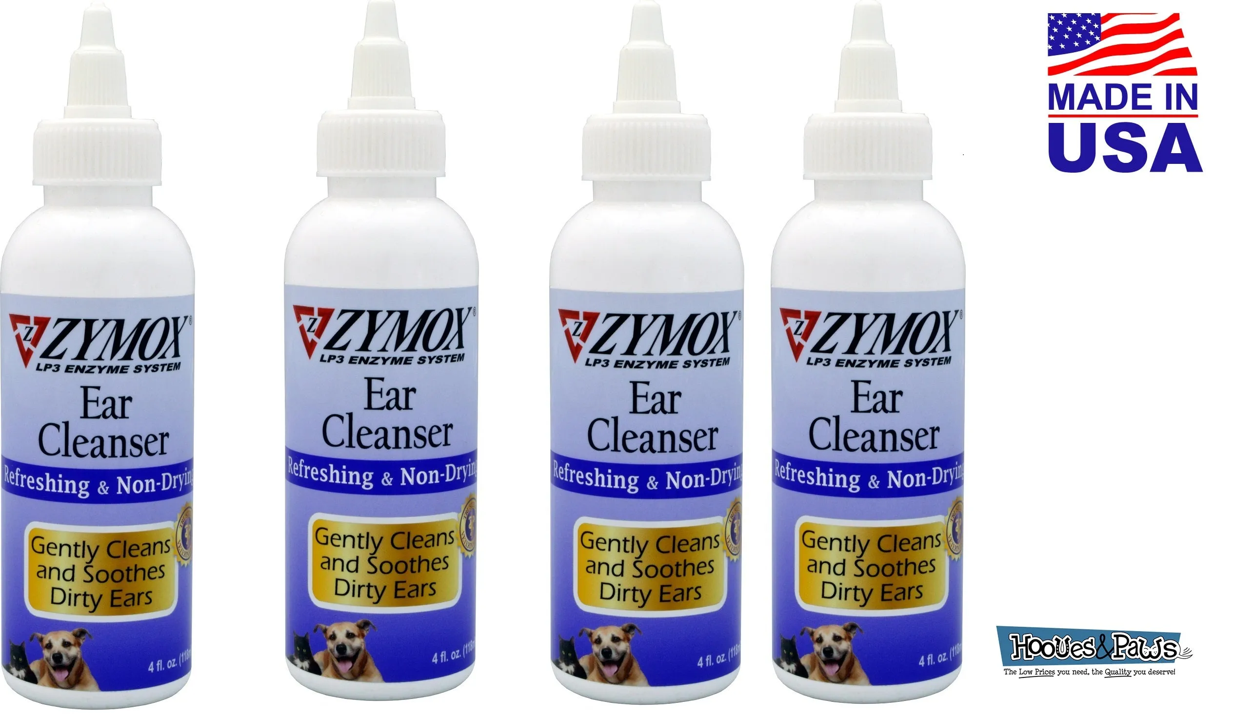 Zymox Ear Cleanser Pet Dog Cleansing Treatment Non Toxic Bio-Active Enzymes 4 oz