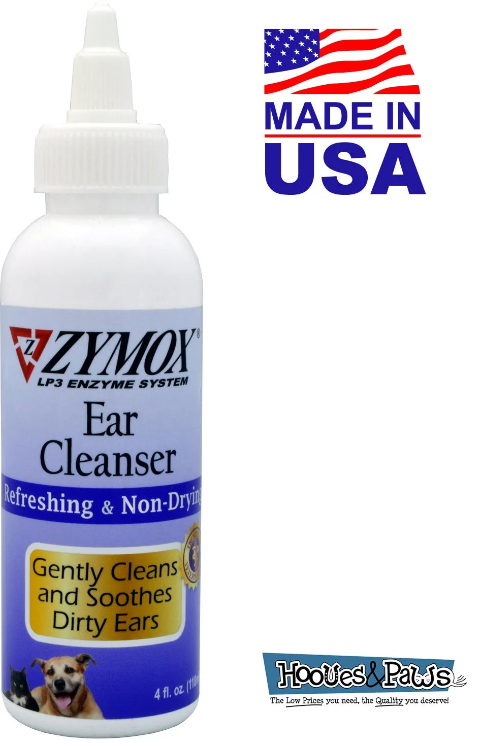 Zymox Ear Cleanser Pet Dog Cleansing Treatment Non Toxic Bio-Active Enzymes 4 oz