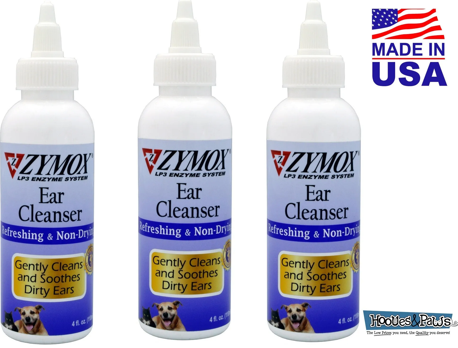 Zymox Ear Cleanser Pet Dog Cleansing Treatment Non Toxic Bio-Active Enzymes 4 oz